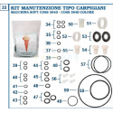 KIT DE GARNITURI COMPLET TIP COSS 3840 - COSS 3840 COLORE - COSS 3840-2 - COSS 3840 EURO