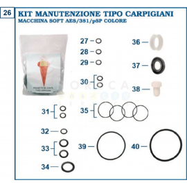 KIT DE GARNITURI COMPLET TIP AES / 381 / PSP COLOR