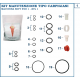 KIT DE GARNITURI COMPLET TIP EVD 1 - EVD 1 SP - XVL 1 - XVL 1
