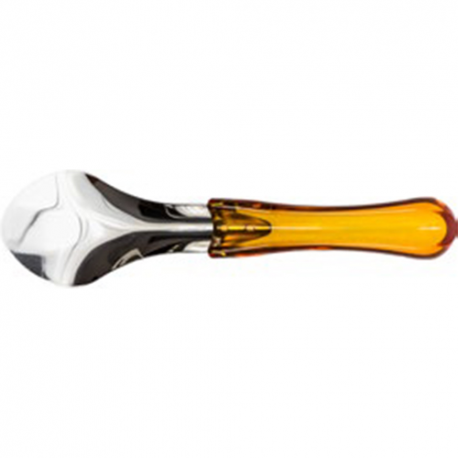 SPATULĂ DIN OȚEL INOXIDABIL CU MÂNER ERGONOMIC PORTOCALIU cm. 26