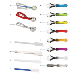 SPATULĂ DIN OȚEL INOXIDABIL CU MÂNER ERGONOMIC PORTOCALIU cm.  26