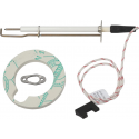 Electrod de aprindere L1 27mm cu flanșă racord F 2,8x0,8mm lungime cablu 600mm D1 ø 95mm
