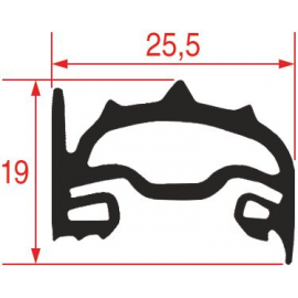 Garnitura usa profil 2510 L 450mm L 530mm P 1 dimensiuni