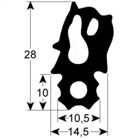 Garnitura usa profil 2733 L 675mm L 760mm pentru model SCC/CM102 potrivit pentru RATIONAL