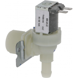 Electrovalva simplu unghiular plastic intrare 3/4" 24VAC ELBI ieșire 11,5mm DN10