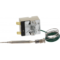Termostat T.max. 200°C 1cu -poli 1NO 16A ø senzor 6mm L senzor 77mm țeavă capilară 870mm