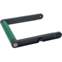 Maner L 218mm verde pentru ușă