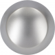 Buton ø 69mm ax ø 5mm argintat