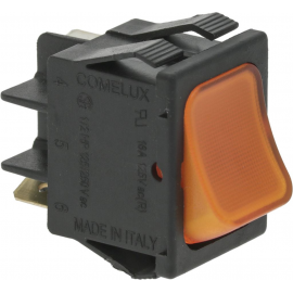 Intrerupator basculant fara retinere dimensiuni de montaj 30x22mm portocaliu