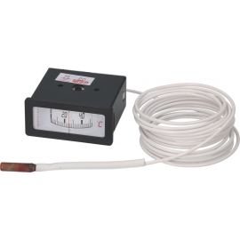 Termometru țeavă capilară 3000mm ø senzor 65mm dimensiuni de montaj 58x25,5mm L senzor 20mm