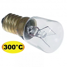 Lampa E14, 15 W, 230 V, temperatura maxima 300 °C - bec cuptor