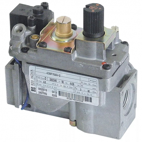 Valva de gaz serie Novasit 820 intrare gaz 1/2" ieșire gaz 1/2" presiune max. la intrare 60bar SIT