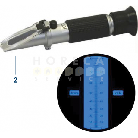 REFRACTOMETRU OPTIC BRIX 0 - 80%